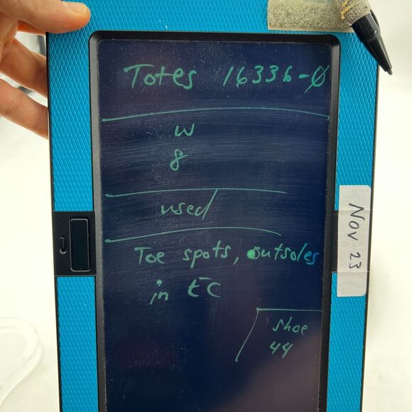 Totes Waterproof Duck Shoes Womens 8 Brown Black Suede Leather Zip Up Low Top - Picture 10 of 11